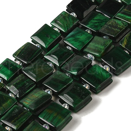 Natural Green Tiger Eye Beads Strands G-L596-A01-B01-1