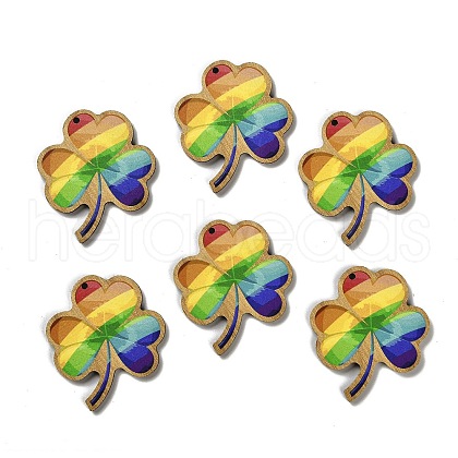 St. Patrick's Day Themes Printed Wood Pendants WOOD-V002-02D-1