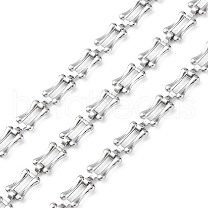 304 Stainless Steel Rectangle Link Chains STAS-P386-06A-P-1