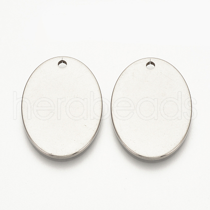 Tarnish Resistant 201 Stainless Steel Stamping Blank Tag Pendants STAS-S076-05-1