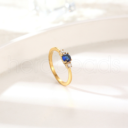 Elegant Stainless Steel Diamond Ring for Women's Daily Wear FF1490-3-1