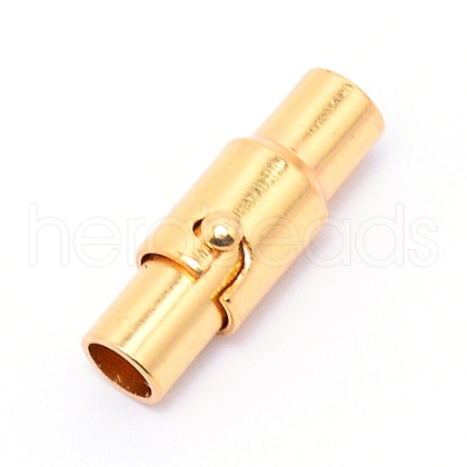 Brass Magnetic Clasps STAS-WH0038-07G-1