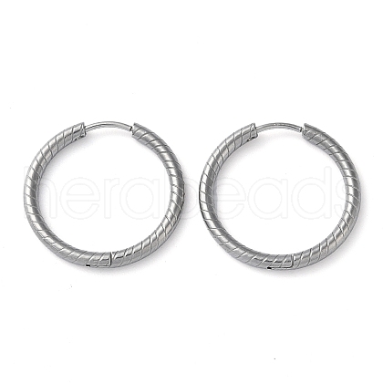 304 Stainless Steel Huggie Hoop Earrings EJEW-H111-01G-P-1