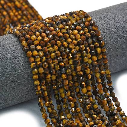 Natural Tiger Eye Beads Strands G-A260-A48-01-1