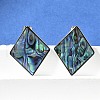304 Stainless Steel Stud Earrings EJEW-C138-02P-3