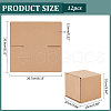 Square Kraft Paper Necklace Earring Storage Gift Boxes CON-WH0095-91-2