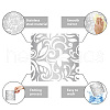 Stainless Steel Cutting Dies Stencils DIY-WH0238-161-5