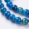 Natural Striped Agate/Banded Agate Beads Strands G-G582-10mm-10-3