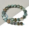Natural African Turquoise(Jasper) Beads Strands G-D316-B09-1