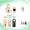   48Pcs 3 Colors Zinc Alloy Cord Ends FIND-PH0023-60A-2