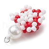 Seed Beads Beaded Charms PALLOY-MZ00346-01-4