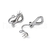 316 Stainless Steel Clip-on Earring Findings STAS-Z124-03P-2