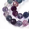 Natural Rainbow Fluorite Beads Strands G-S345-8mm-29-4
