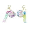 Luminous Donut Acrylic Pendant Keychain KEYC-D019-01G-2