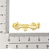 Bowknot Rack Plating Brass Brooches Findings KK-H738-35G-3