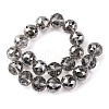 Transparent Electroplate Glass Beads Strands EGLA-N002-34H-F02-4