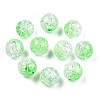 Transparent Crackle Acrylic Beads CACR-N004-01C-2