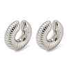 304 Stainless Steel Cuff Earrings EJEW-G377-04C-1