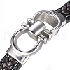 Men's Braided Leather Cord Bracelets X-BJEW-H559-15G-2