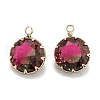 Two Tone Transparent Glass Pendants GLAA-F110-04B-3