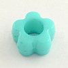 Opaque Acrylic European Beads SACR-Q099-M89-2