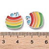 304 Stainless Steel Enamel Charms STAS-M102-25P-3