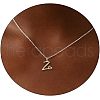 Fashionable Brass Letter Heart Pendant Necklaces for Women FS-WGD0E1D-52-1