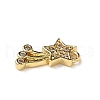 Brass Micro Pave Cubic Zirconia Charms KK-I276-43G-2