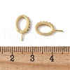 Brass Micro Pave Cubic Zirconia Pendants Bails KK-D324-10G-3