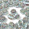 Sparkling Acrylic Rhinestone Round Beads OACR-NH0002-01A-02-2