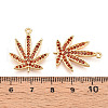 Brass Micro Pave Cubic Zirconia Pendants KK-N262-109B-G-3