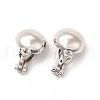 Alloy Clip-on Earring Findings PALLOY-M208-06P-2