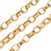 304 Stainless Steel Textured Rolo Chains STAS-P386-09G-1