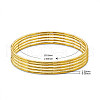 SHEGRACE Brass Buddhist Bangle Sets JB631A-6