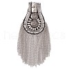 Iron Fashion Tassel Epaulette AJEW-WH0235-44P-1