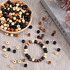 Gorgecraft 400pcs 4 styles  Natural Wood Beads WOOD-GF0002-16-4