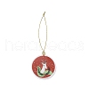 Christmas Theme Acrylic Pendant Decoration HJEW-G021-01E-2