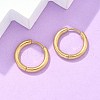 Ion Plating(IP) 304 Stainless Steel Huggie Hoop Earrings EJEW-F111B-17mm-G-5