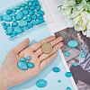 HOBBIESAY 100Pcs 5 Styles Synthetic Turquoise Cabochons TURQ-HY0001-02-3
