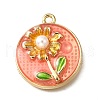 Alloy Enamel Pendants ENAM-K076-10D-G-1