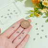 BENECREAT 20Pcs Brass Bead Tips KK-BC0013-26-3