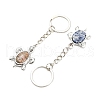 Natural & Synthetic Mixed Gemstone Keychain KEYC-P010-A-2