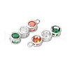 Brass Micro Pave Cubic Zirconia Pendants KK-D357-14P-2