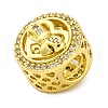 Rack Plating Brass Micro Pave Cubic Zirconia Beads KK-Z081-17-2
