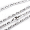 Non-Tarnish 304 Stainless Steel Curb Chain Necklaces NJEW-E143-01P-2