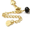 Brass Heart Link Chain Bracelets BJEW-L685-06KCG-3