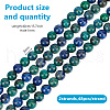 GOMAKERER 2 Strands Natural Chrysocolla and Lapis Lazuli Beads Strands G-GO0001-38A-2