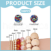   100Pcs Polymer Clay Pave Rhinestone Beads RB-PH0001-38B-2