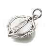 Brass Shell Pendants KK-D328-01P-C-2