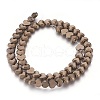 Electroplated Non-magnetic Synthetic Hematite Beads Strands G-P392-Q04-1
